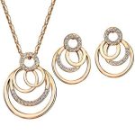  Ringschmuckset, verziert mit Swarovski-Kristallen