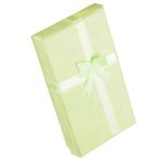 Schmuckkästchen mit Schleife, aus Papier, grün