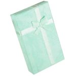 Schmuckkästchen mit Schleife, aus Papier, grün