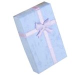 Schmuckkästchen mit Schleife, aus Papier, blau