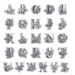  Silberner Buchstabe W-Charm mit Zirkoniumkristall