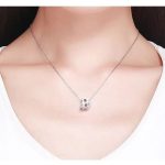  Silberner Buchstabe-B-Charm mit Zirkoniumkristall