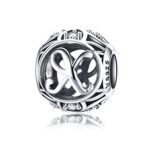  Silberner Buchstabe X mit Charm-Kristallen