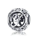  Silberner Buchstabe Y mit Charm-Kristallen