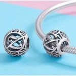  Silberner Buchstabe Z mit Charm-Kristallen