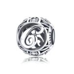  Silberner Buchstabe C mit Charm-Kristallen