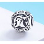  Silberner Buchstabe F mit Charm-Kristallen