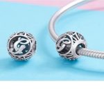  Silberner Buchstabe G mit Charm-Kristallen