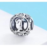  Silberner Buchstabe I mit Charm-Kristallen