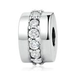  Silberperle mit Charm-Kristallen