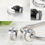  Silberperle mit Charm-Kristallen