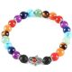  Hand der Fatima-Armband mit den Farben der 7 Chakren