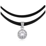  Doppelte Lederhalskette