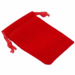 Schmuckbeutel, rot, 9x12 cm