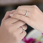 Silberner Ehering, Damen, Größe 5