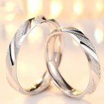 Silberner Ehering, Damen, Größe 7