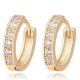 Elegante Creolen, funkelndes Gold