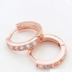  Elegante Creolen, Rosegold, Roségold