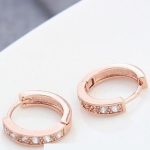  Elegante Creolen, Rosegold, Roségold