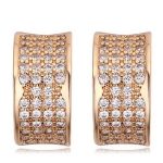 Halbrunde Ohrringe, Gold