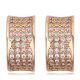 Halbrunde Ohrringe, Gold