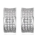  Halbrunde Ohrringe, Kristall