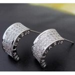  Halbrunde Ohrringe, Kristall