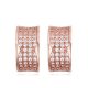  Halbrunde Ohrringe, Roségold, Roségold