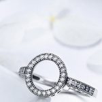 Ring aus Silber mit Reifenmuster, 8