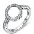 Ring aus Silber mit Reifenmuster, 7