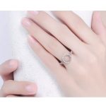 Ring aus Silber mit Reifenmuster, 7