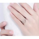 Ring aus Silber mit Reifenmuster, 6