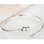 Silberarmband mit Kugelmotiv, 19 cm