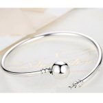 Silberarmband mit Kugelmotiv, 21 cm