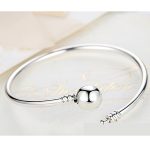 Silberarmband mit Kugelmotiv, 17 cm