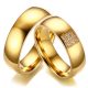 Herren-Ehering aus Edelstahl, Gold, Größe 11