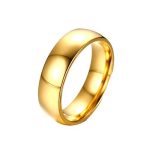 Herren-Ehering aus Edelstahl, Gold, Größe 11