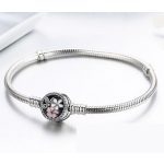 Silberarmband mit Kirschblüte, 20 cm