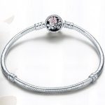 Silberarmband mit Kirschblüte, 17 cm