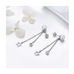 Silberohrringe mit Sternanhänger