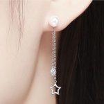 Silberohrringe mit Sternanhänger