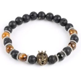  Armband des König der Löwen mit Tigerauge, bronzefarben