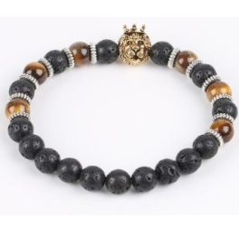  Armband des König der Löwen mit Tigerauge, goldfarben