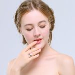  Damen-Ehering, Edelstahl, Silber, Größe 7