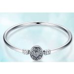 Silberarmband mit Schlangenmuster, 17 cm