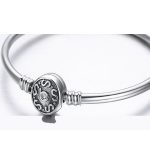 Silberarmband mit Schlangenmuster, 17 cm