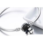 Silberarmband mit Schlangenmuster, 17 cm