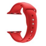 Apple Watch Armband, Silikon, 42 mm, rot