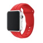 Apple Watch Armband, Silikon, 42 mm, rot