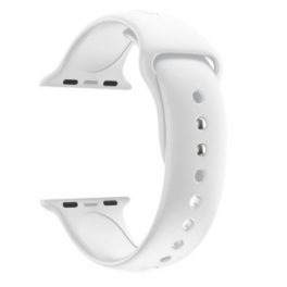 Apple Watch Armband, Silikon, 42 mm, weiß